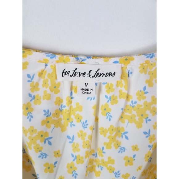 For Love & Lemons Women's Sz. M Daffodil Robe Collab with Victoria Secrets - Picture 4 of 13